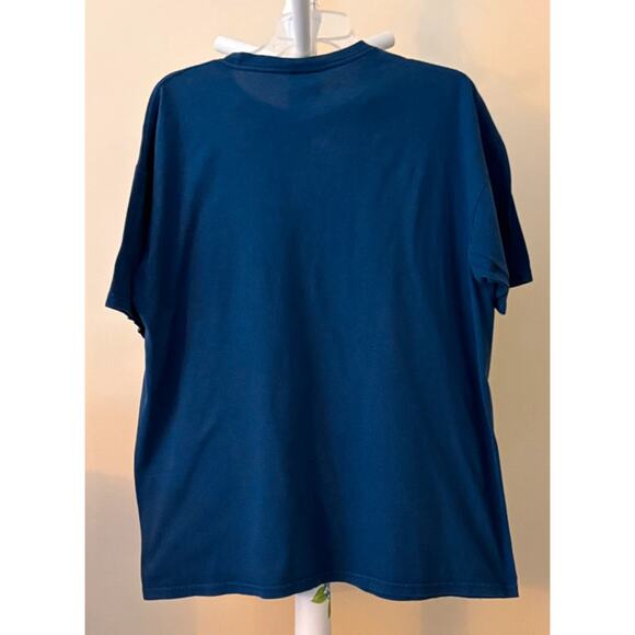 Vintage, Beatles Blue T-shirt Beatle Silhouettes Graphic Gray Unisex XL - Picture 3 of 6